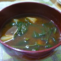 はっちぱっち's cooksnap of when they made みそ汁（　新じゃがとほうれん草　）.