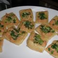 こねぎとしらす's cooksnap of when they made ＊カリカリ油揚げの一口明太ピザ＊.