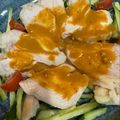 TeaChan214's cooksnap of when they made 蒸し鶏☆くせになる！ピリ辛ネギソース.