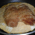 茶猫（ちゃねこ）'s cooksnap of when they made 余ったヒレカツで！カツの卵とじ.
