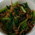 リャン's cooksnap of when they made カブ菜の桜エビ炒め.