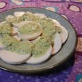 つちかな's cooksnap of when they made 塩麹の鶏ハム　バジルソース添え.