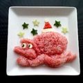 puniＫ's cooksnap of when they made パチンコ★ＣＲ海物語「１・たこ」キャラ弁.