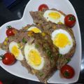 ひじきのおかあさん's cooksnap of when they made 簡単！ゆで卵入りミートローフ☆.
