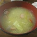 むぅヤン's cooksnap of when they made 春キャベツとベーコンの味噌汁.