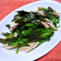 Jock's cooksnap of when they made ＊小松菜とささみの海苔あえ＊.