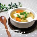 komomoもも's cooksnap of when they made 白菜と豆腐のほっこりスープ.