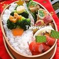 ＴＷＯＨＥＡＲＴＳ's cooksnap of when they made ブロッコリーdeクリスマスツリーのお弁当.