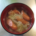 ゆりYO船長's cooksnap of when they made とろーり白菜とソーセージの朝スープ♪.