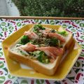 クレイプメートル's cooksnap of when they made ブロッコリーとカニカマの和風トースト.