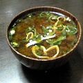 亜久里's cooksnap of when they made インスタント味噌汁のおいしい食べ方☆.