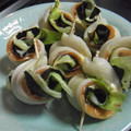 うちの・・・'s cooksnap of when they made お弁当おかず♪ちくわレタスのり巻き★.