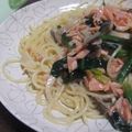 toomiiiiii's cooksnap of when they made スモークサーモンのクリームパスタ.