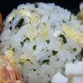 キャシーキャサリン's cooksnap of when they made いり卵とわかめのおにぎり.
