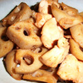 kurukurumin's cooksnap of when they made 蓮根と鶏肉の甘辛炒め.