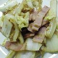 ナミチ's cooksnap of when they made 白菜とベーコンの鰹節炒め(^-^).