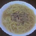 yu〜kki's cooksnap of when they made 簡単☆ツナのスープスパ.