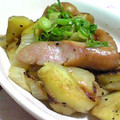 にゃぁくん's cooksnap of when they made ✿鶏肉＆ポテトのにんにく黒胡椒炒め✿.