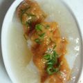 dekorinpop's cooksnap of when they made 生姜香るふろふき大根の大根あんかけ♪.