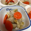 しずのんママ's cooksnap of when they made 簡単味付け里芋の白煮、もみじ人参、油揚げ.