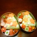 kabochapan's cooksnap of when they made キャラ弁☆クリスマスツリー弁当♪.