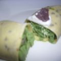 白いぐれーぷ's cooksnap of when they made 黒ごまクレープ☆アイス包み.