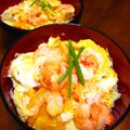 miino's cooksnap of when they made アジア～ンなエビタマ丼❤一人ご飯に✿.