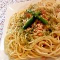 うに１１８'s cooksnap of when they made ♡休日ランチ②簡単サーモンクリームパスタ.