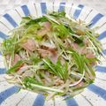 うまうま・らぶ's cooksnap of when they made 水菜もやしベーコン.