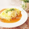 ババガレイ's cooksnap of when they made オムライス　1日分の野菜ジュースを使って.