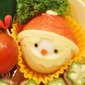 かきんぽ's cooksnap of when they made クリスマス　ゆでたまごサンタ.