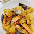 みっちゃん❇️68's cooksnap of when they made 道産子の味?☆ほっこり鮭じゃが♪石狩鍋風.