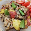 クックHBQ370☆'s cooksnap of when they made 肉200gで5人前！豚肉の甘酸っぱ炒め.