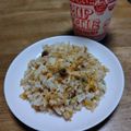 和☆2049's cooksnap of when they made カップヌードルチャーハン.