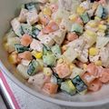 とりけらとっぷす's cooksnap of when they made ☆マヨドレで簡単！マセドアンサラダ♪.