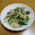 55才のおじさん's cooksnap of when they made ほうれん草　たまご　ベーコン　洋風ソテー.