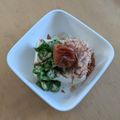 ラリー＆サラ's cooksnap of when they made サッパリ～(*^^*)オクラ梅シソ冷奴♪.