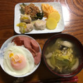 Ruriluru's cooksnap of when they made レタスとたまごのスープ　簡単　おいしい.