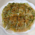 ママメイン！時々子供's cooksnap of when they made 長ネギ大量消費！もちもちネギ焼き.