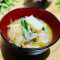 ねっちゃんっ's cooksnap of when they made 牛蒡と豚キムチのほっこりお味噌汁.