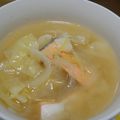 そめはる's cooksnap of when they made 鮭こく【鮭と新たまねぎのおみそ汁】.