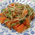 moruchama's cooksnap of when they made 蒸し焼き人参と水菜の胡麻和え.