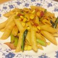 rosepig's cooksnap of when they made ウインナーとコーンのトマトクリームペンネ.