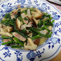 samezame's cooksnap of when they made ベーコン⋆ほうれん草⋆しいたけ♨和風炒め.