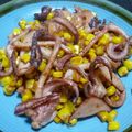 月見男子's cooksnap of when they made イカゲソとコーン炒め☆バター醬油味.