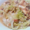かおりのすけ's cooksnap of when they made ささみ＆キャベツの梅チーズ味噌蒸し焼き.