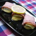 HAPPYジャッキー's cooksnap of when they made 甘辛こんにゃくのチーズサンド♪ベーコン巻.