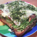 ★ひいらぎ★'s cooksnap of when they made キャベツの芯＋椎茸の軸で　和風トースト.