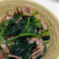 新妻あや's cooksnap of when they made ほうれん草のベーコンバター炒め.