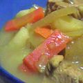 にままみ's cooksnap of when they made 簡単★大根と牛肉、残り物のカレー煮.